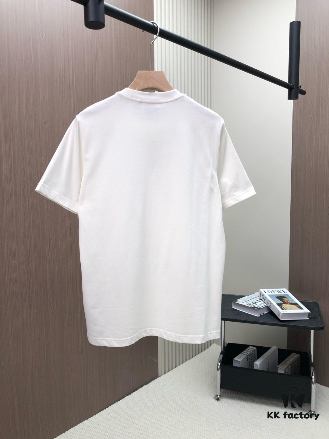 BBR 2025SS New Plaid Warhorse Knight Embroidered Round Neck Short Sleeve T-Shirt