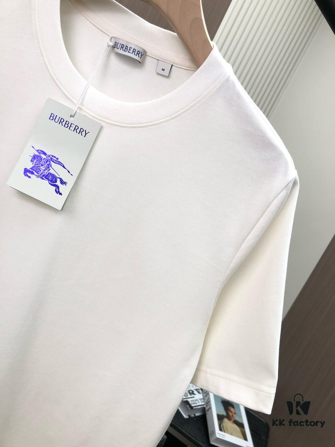 BBR 2025SS New Plaid Warhorse Knight Embroidered Round Neck Short Sleeve T-Shirt