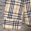 Burberry Letter Plaid Cotton Poplin Shirt, 100% Pure Cotton, Original Quality, Custom Buttons, Chest Patch Pocket, Terry Cloth Appliqué on Sleeves, All-Over Pattern Matching, Unisex Design