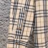Burberry Letter Plaid Cotton Poplin Shirt, 100% Pure Cotton, Original Quality, Custom Buttons, Chest Patch Pocket, Terry Cloth Appliqué on Sleeves, All-Over Pattern Matching, Unisex Design