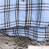 Burberry Letter Plaid Cotton Poplin Shirt, 100% Pure Cotton, Original Quality, Chest Patch Pocket, Toweling Fabric Appliqué on Sleeves, All-Over Pattern Matching, Unisex Design