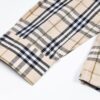 Burberry Letter Plaid Cotton Poplin Shirt, 100% Pure Cotton, Original Quality, Custom Buttons, Chest Patch Pocket, Toweling Fabric Appliqué on Sleeves, All-Over Pattern Matching, Unisex Design