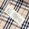 Burberry Letter Plaid Cotton Poplin Shirt, 100% Pure Cotton, Original Quality, Custom Buttons, Chest Patch Pocket, Toweling Fabric Appliqué on Sleeves, All-Over Pattern Matching, Unisex Design