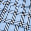 Burberry Letter Plaid Cotton Poplin Shirt, Original 100% Cotton, Premium Quality with Custom Buttons, Patch Pocket, and Toweling Fabric Appliqué on Sleeves