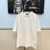 BALENCIAGA 2025SS New Arrival Letter Tape Print Distressed Washed Hole Unisex Cotton Loose Short Sleeve T-Shirt