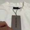 BALENCIAGA 2025SS New Arrival Letter Tape Print Distressed Washed Hole Unisex Cotton Loose Short Sleeve T-Shirt