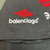 BALENCIAGA Logo Embroidered Heavy Washed Short Sleeve T-Shirt in 300g Double Cotton Fabric