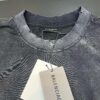 Balenciaga M Logo Embroidered Vintage Wash Short Sleeve T-Shirt