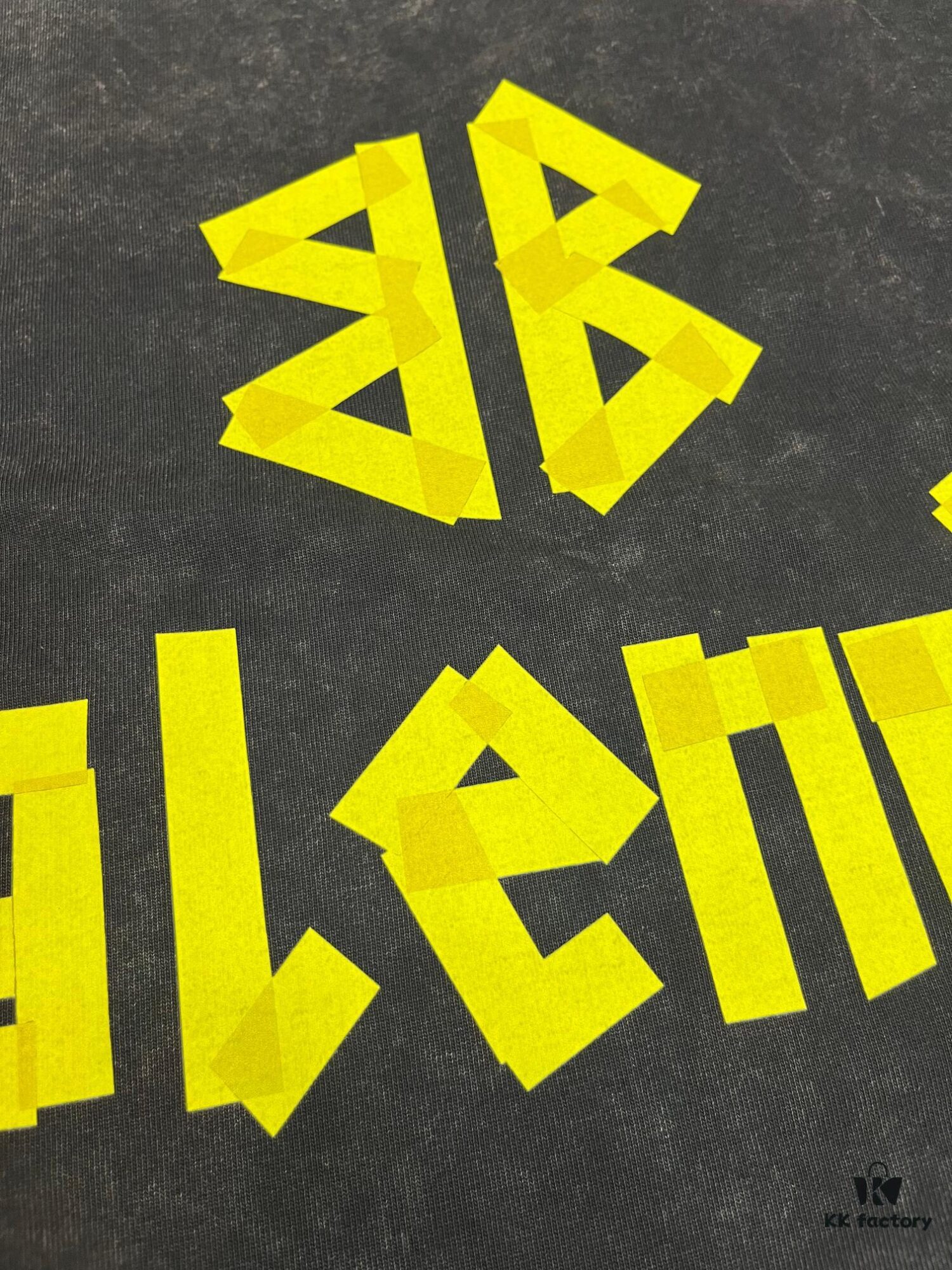 BALENCIAGA Printed Tape Short Sleeve T-Shirt, 280g Double Cotton Fabric, Realistic Tape Design with Digital and Heat Transfer Printing