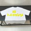 BALENCIAGA Printed Tape Short Sleeve T-Shirt, 280g Double Cotton Fabric, Realistic Tape Design with Digital and Heat Transfer Printing
