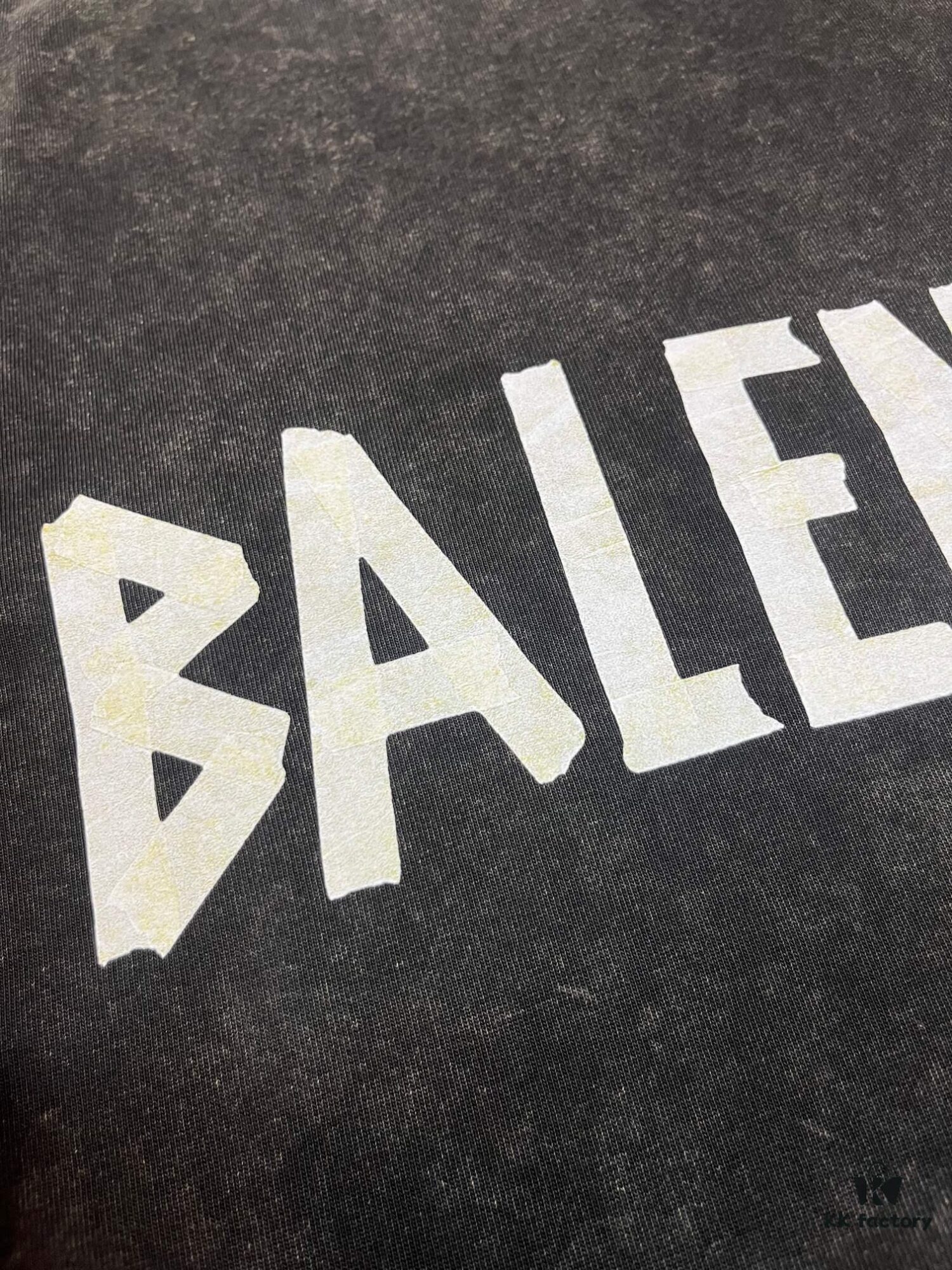 BALENCIAGA Printed Tape Short Sleeve T-Shirt, 280g Double Cotton Fabric, Realistic Tape Design with Digital and Heat Transfer Printing