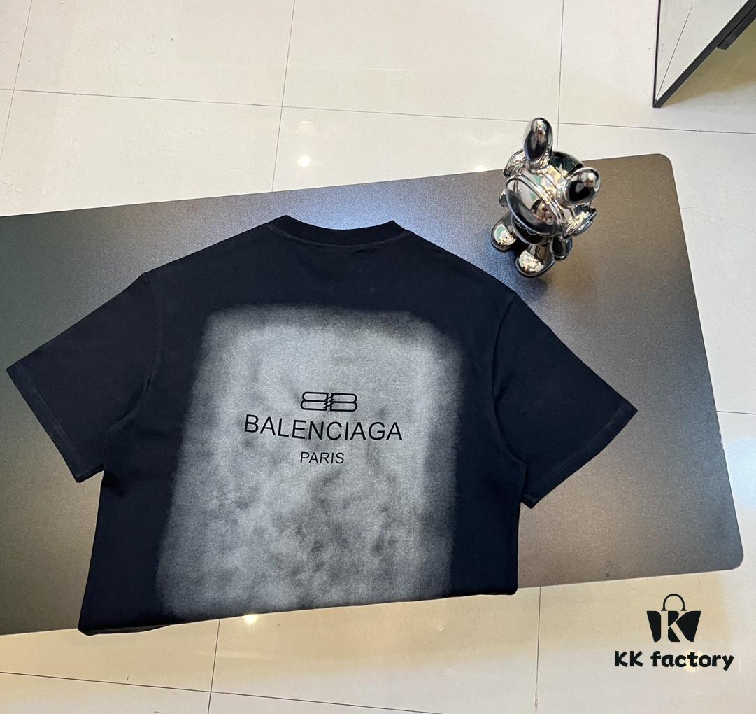 Balenciaga Gradient Letter Short-Sleeve T-Shirt