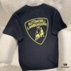 Balenciaga x Lamborghini Collaborative Logo Print Short Sleeve T-Shirt SS25 Latest Release