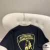 Balenciaga x Lamborghini Collaborative Logo Print Short Sleeve T-Shirt SS25 Latest Release