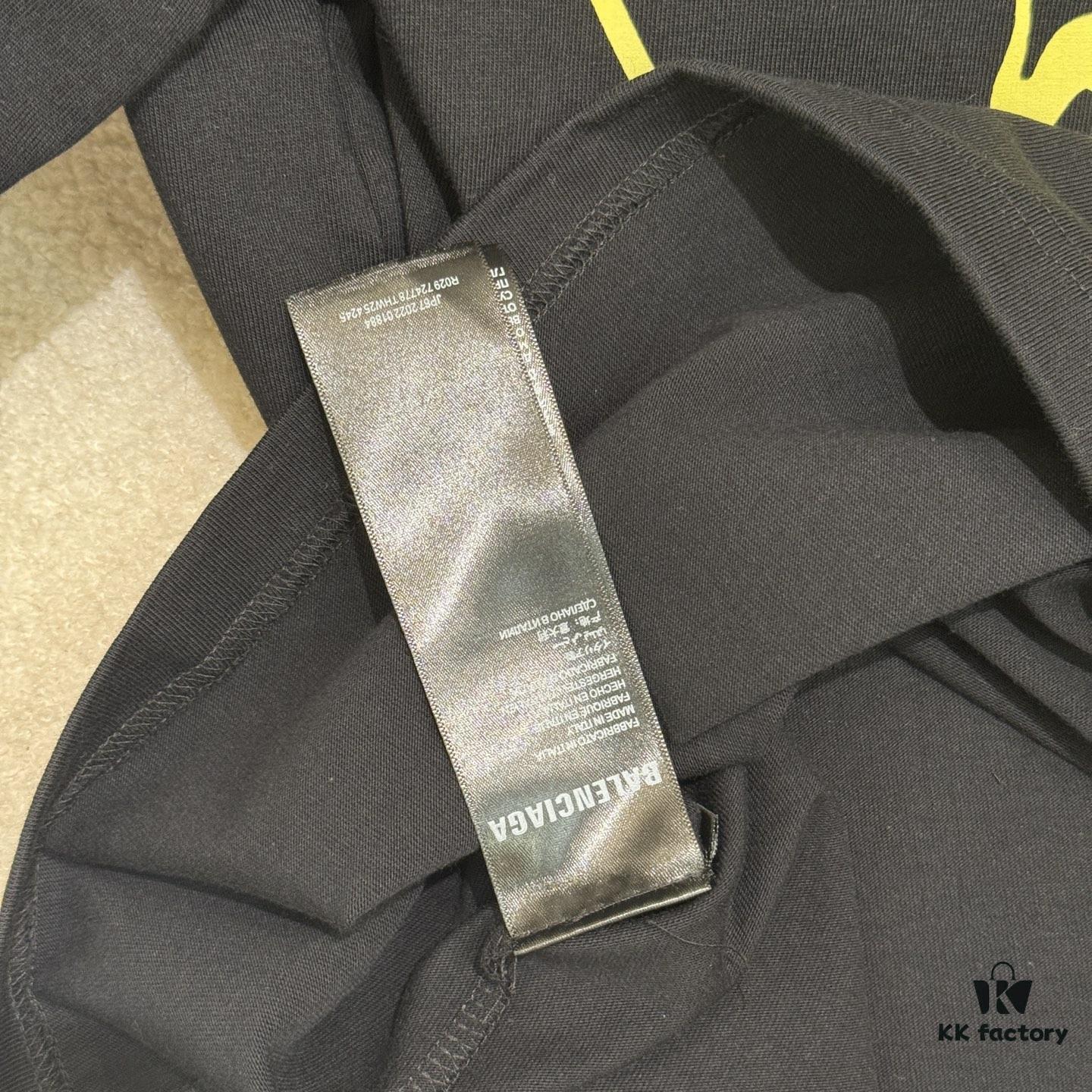 Balenciaga x Lamborghini Collaborative Logo Print Short Sleeve T-Shirt SS25 Latest Release