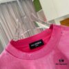 BALENCI*GA Paris 2025 Summer New Arrival Gradient Distressed Custom Fabric 320g Logo Print Short Sleeve T-Shirt Unisex