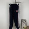 New B Balenciaga BLCG Embroidered Webbing Red White Black Striped Joggers Unisex - Stylish and Flattering Fit