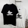 New Balenciaga Phantom Dual Logo Classic Print Short Sleeve T-Shirt