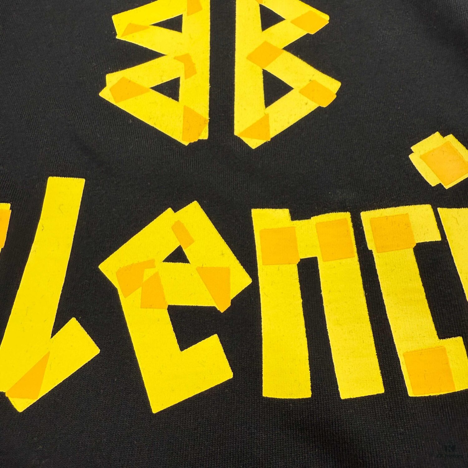 New Arrival Balenciaga-Inspired Tape Logo Distressed Short-Sleeve T-Shirt