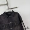 New BALENCIAGA Paris 24SS Limited Dragon Year Graffiti Letter Vintage Washed Denim Jacket - Top-Quality Original Single Version
