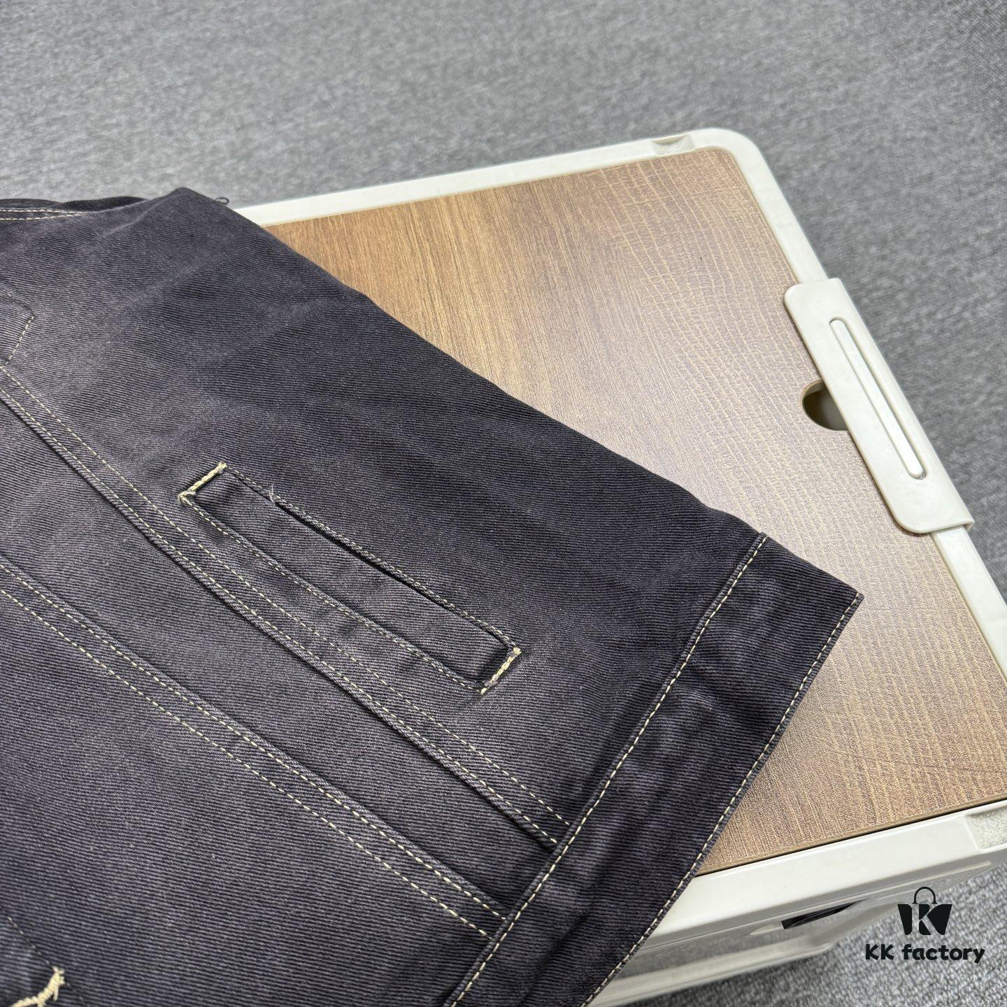 New BALENCIAGA Paris 24SS Limited Dragon Year Graffiti Letter Vintage Washed Denim Jacket - Top-Quality Original Single Version