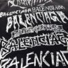 New BALENCIAGA Paris 24SS Limited Dragon Year Graffiti Letter Vintage Washed Denim Jacket - Top-Quality Original Single Version