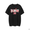 New BALENCIAGA Graffiti Letter Couples Casual Short-Sleeve T-Shirt 2024 SS