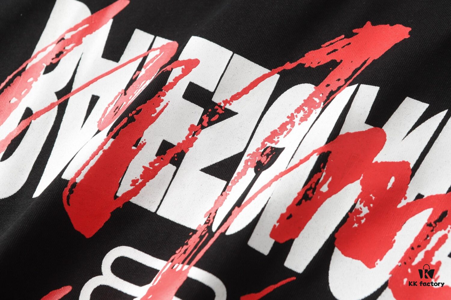 New BALENCIAGA Graffiti Letter Couples Casual Short-Sleeve T-Shirt 2024 SS