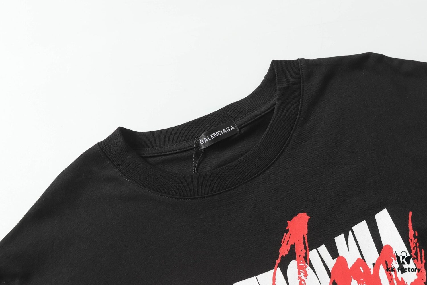 New BALENCIAGA Graffiti Letter Couples Casual Short-Sleeve T-Shirt 2024 SS