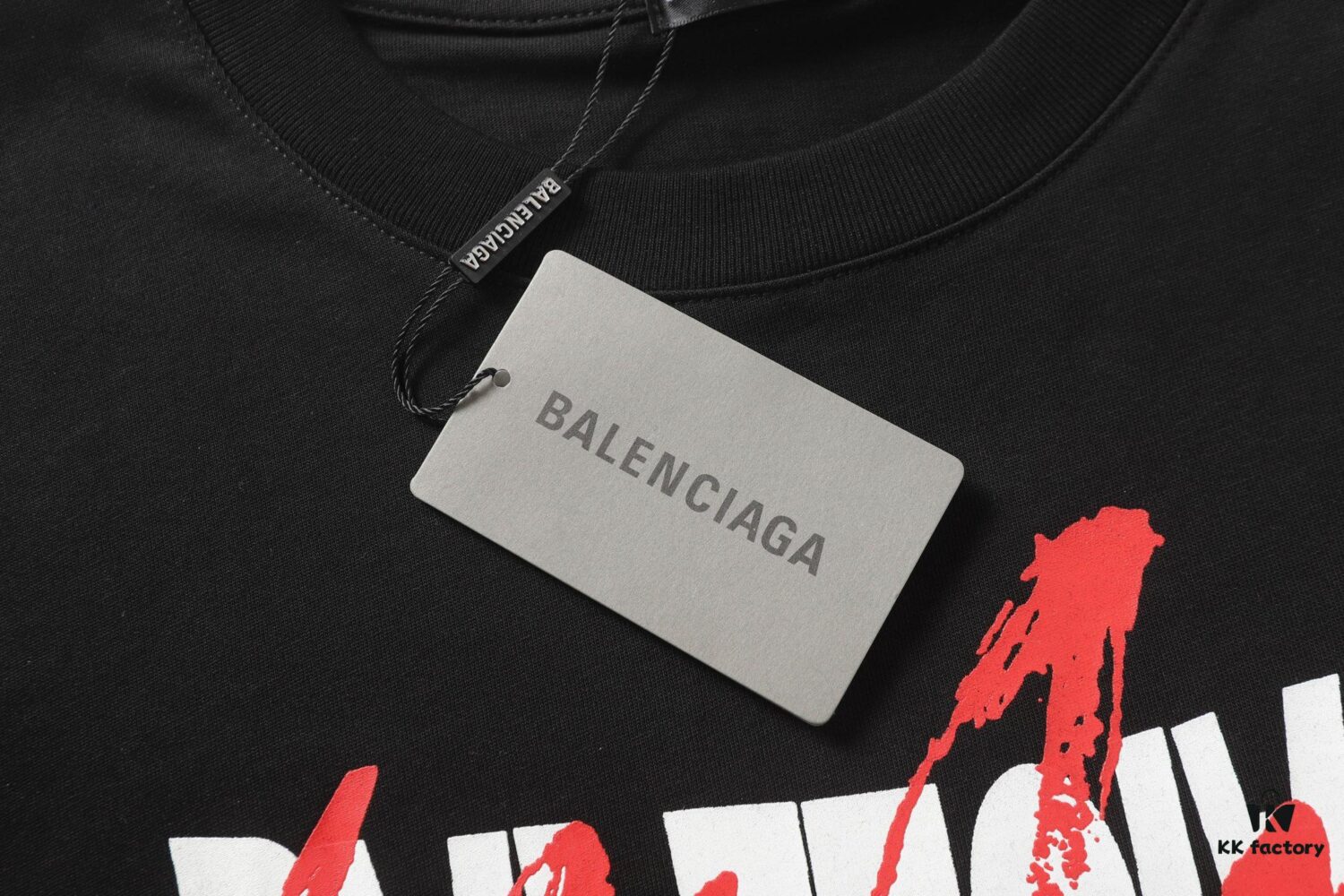 New BALENCIAGA Graffiti Letter Couples Casual Short-Sleeve T-Shirt 2024 SS