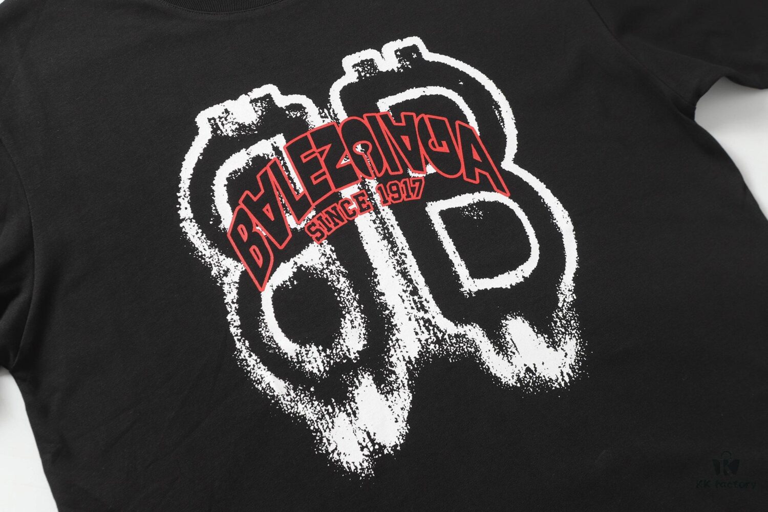 New BALENCIAGA 2024 SS Double-B Digital Print Crew Neck Short Sleeve T-Shirt Unisex