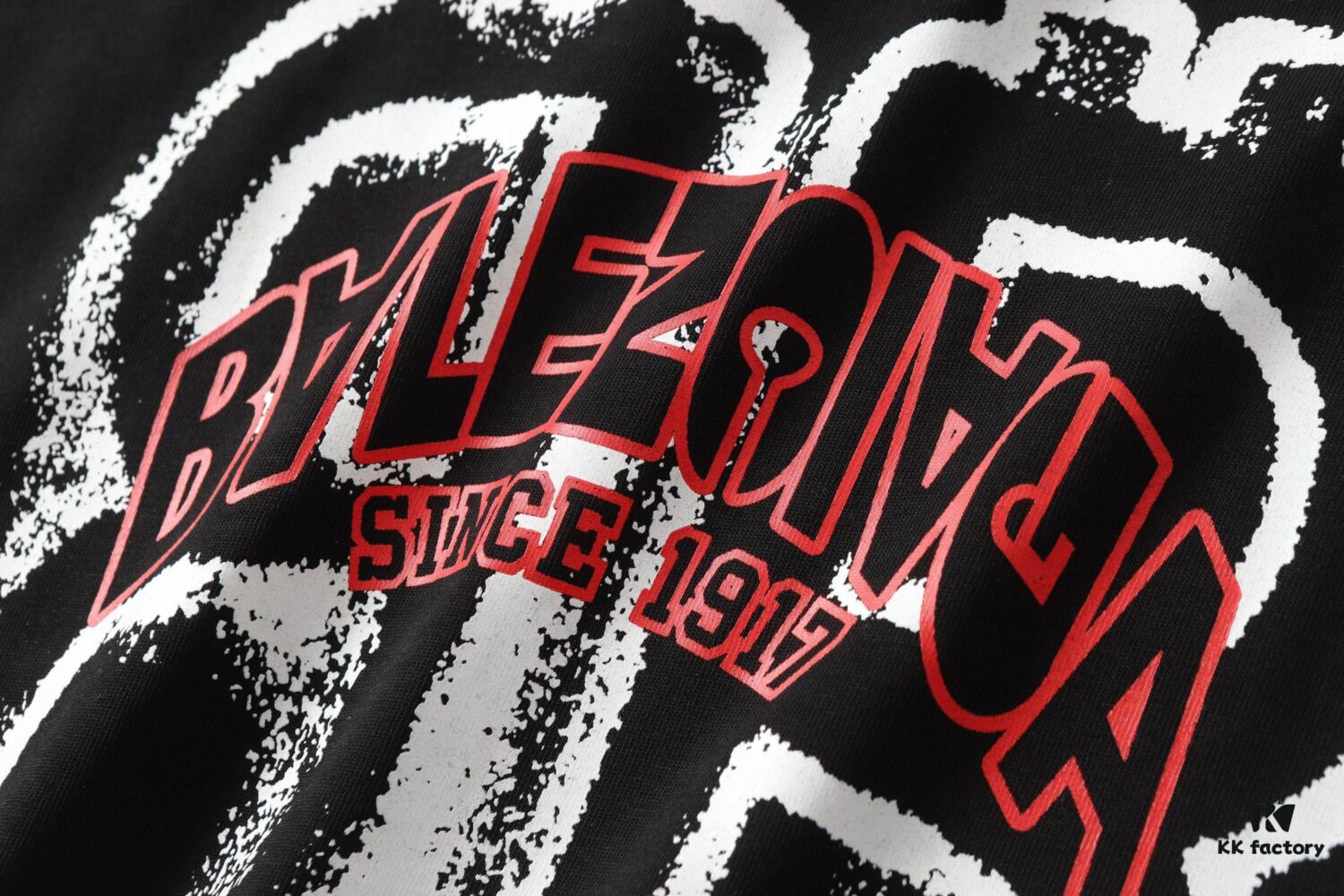 New BALENCIAGA 2024 SS Double-B Digital Print Crew Neck Short Sleeve T-Shirt Unisex