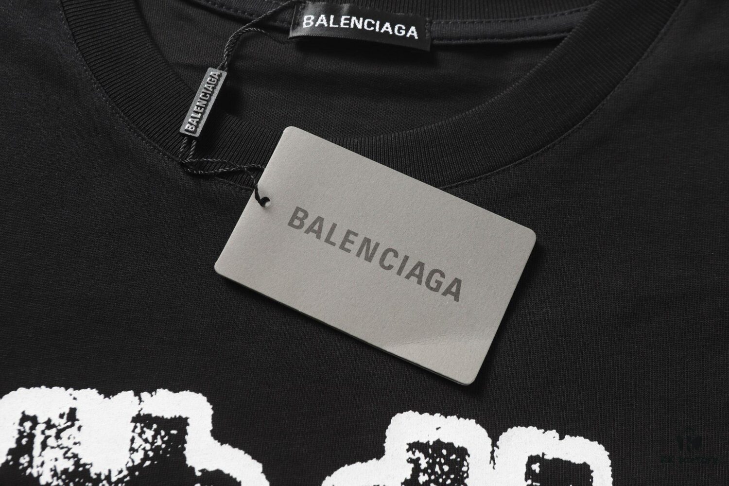 New BALENCIAGA 2024 SS Double-B Digital Print Crew Neck Short Sleeve T-Shirt Unisex