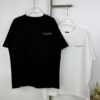Balenciaga Classic Letter Print Tassel Logo Embroidered Round Neck Short Sleeve T-Shirt Minimalist