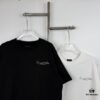 Balenciaga Classic Letter Print Tassel Logo Embroidered Round Neck Short Sleeve T-Shirt Minimalist
