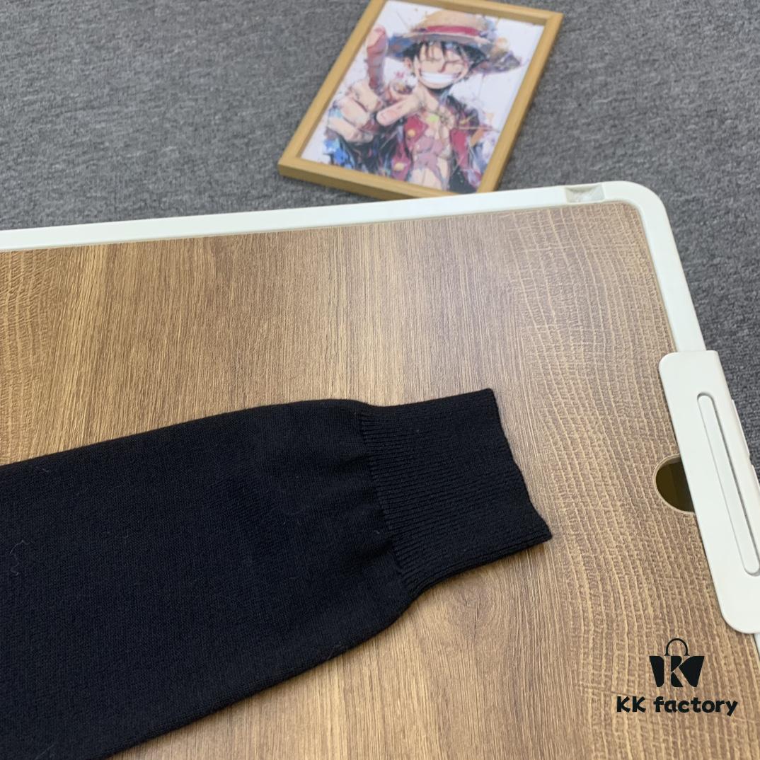 New Arrival Balenciaga 24SS Jacquard Yellow Tape Unisex Sweater