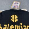 New Arrival Balenciaga 24SS Jacquard Yellow Tape Unisex Sweater