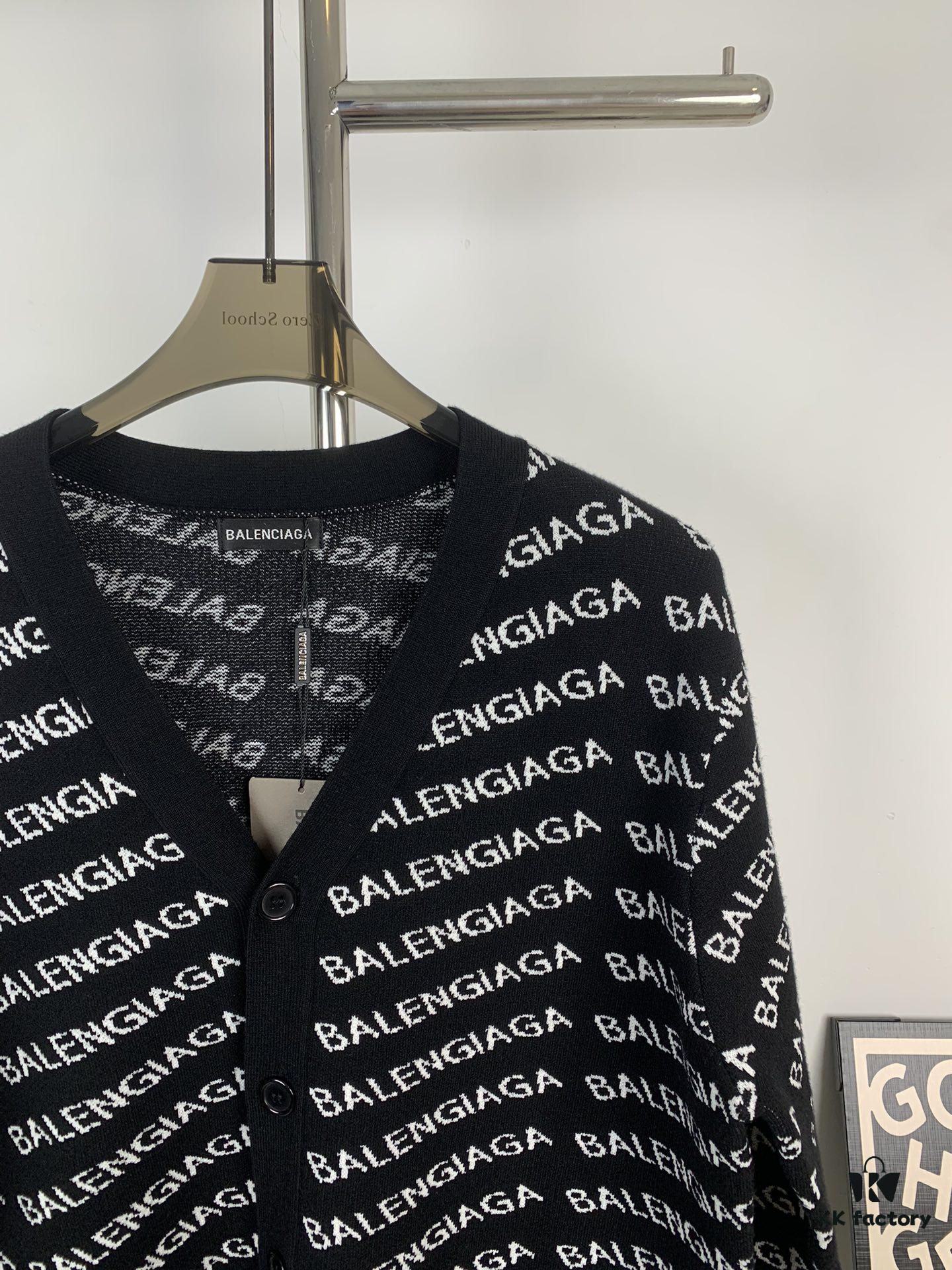 Paris Embroidered Knit Cardigan Jacket Unisex Design