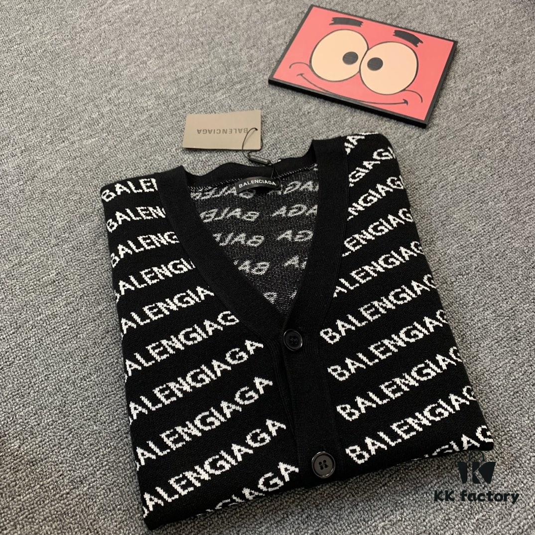 Paris Embroidered Knit Cardigan Jacket Unisex Design