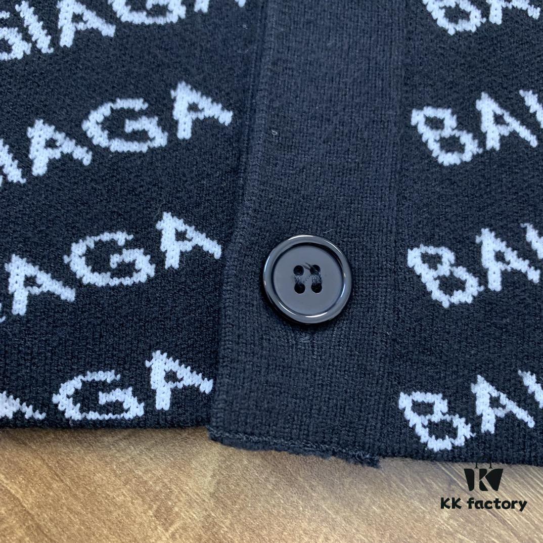 Paris Embroidered Knit Cardigan Jacket Unisex Design