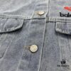 New Balenciaga Streetwear 3M Embroidery Unisex High-Quality Washed Denim Jacket