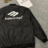 New Balenciaga 2023 Embroidered Stand Collar Jacket Unisex Waterproof Coated Double-Layer with Lining