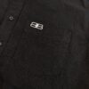 New Balenciaga BLCG 24SS Batman Heavy Embroidery Long-Sleeve Shirt