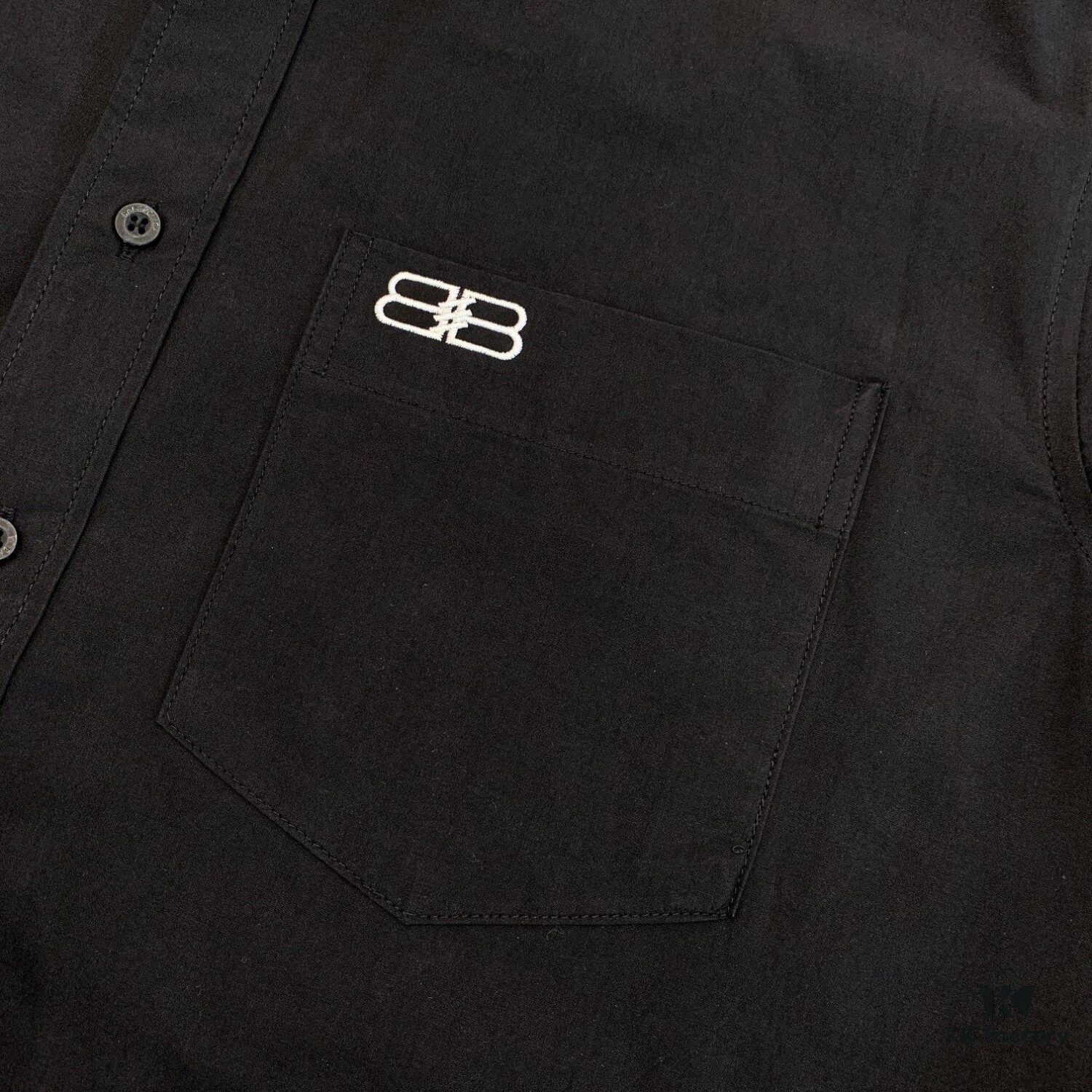 New Balenciaga BLCG 24SS Batman Heavy Embroidery Long-Sleeve Shirt