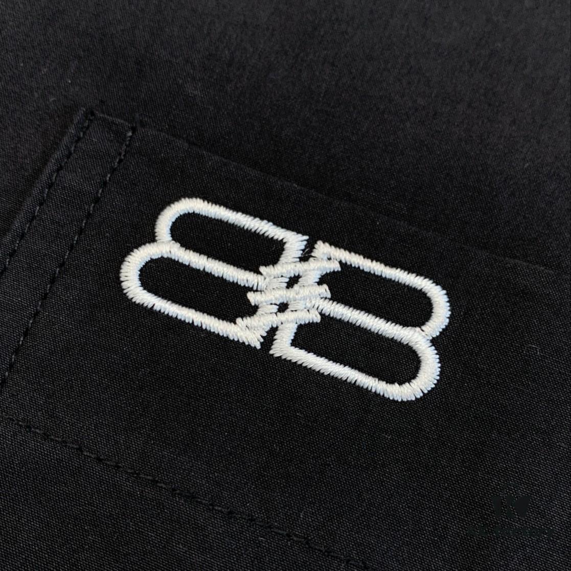 New Balenciaga BLCG 24SS Batman Heavy Embroidery Long-Sleeve Shirt