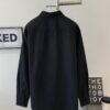 New BALENCIAGA BLCG 24SS Long-Sleeve Shirt with Embroidered Logo at Collar, Minimalist Design