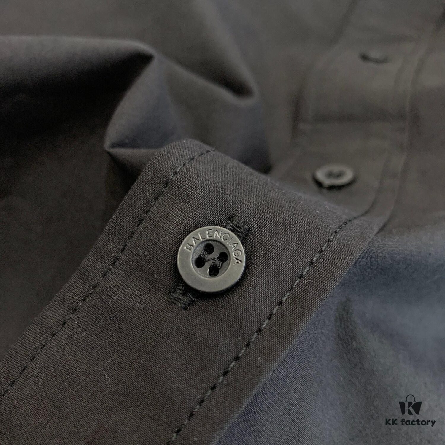 New Balenciaga BLCG 24SS Batman Heavy Embroidery Long-Sleeve Shirt