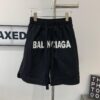 New BLCG Balenciaga White Letter Print Shorts, Exclusive Version! Premium Look with Original Custom Accessories and Packaging, Classic and Versatile Style