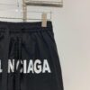 New BLCG Balenciaga White Letter Print Shorts, Exclusive Version! Premium Look with Original Custom Accessories and Packaging, Classic and Versatile Style