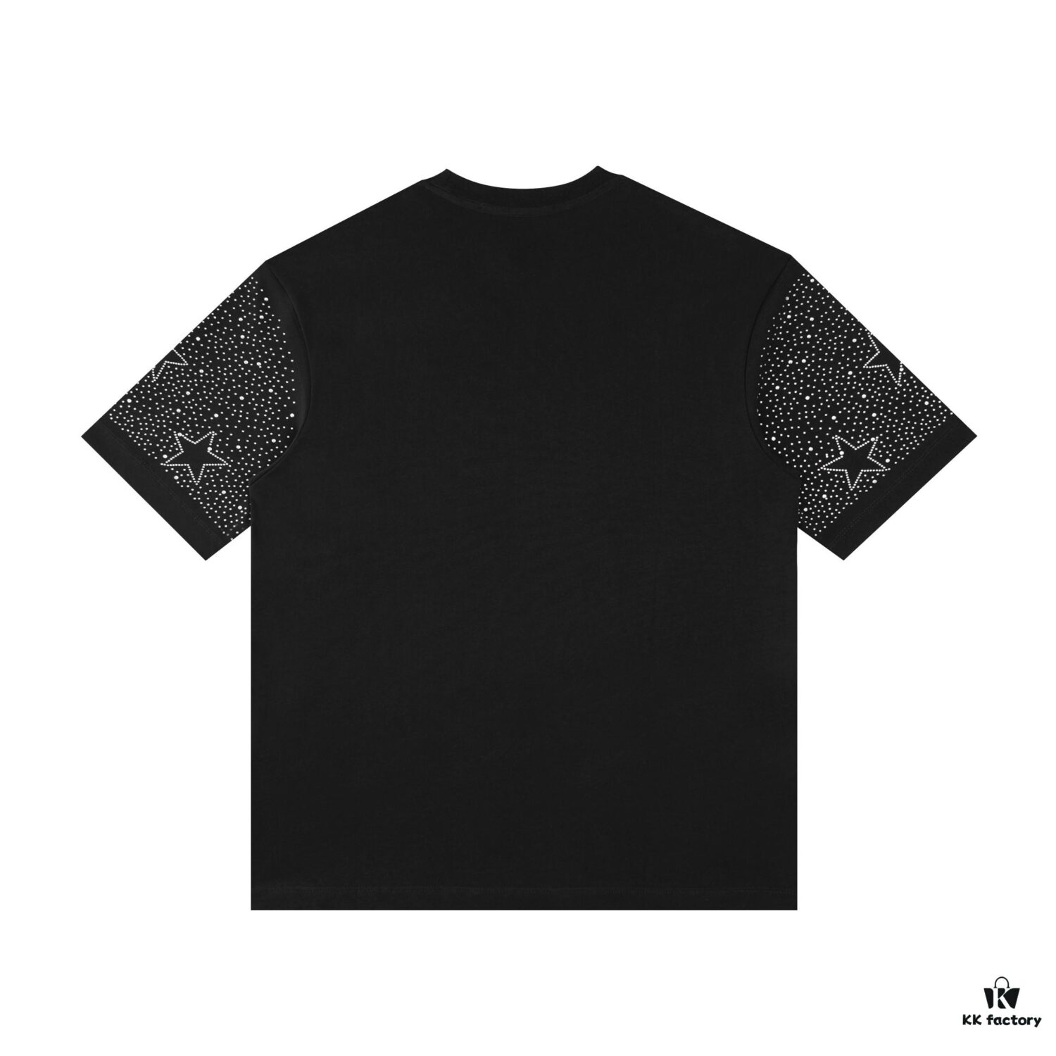 2025 New Balenciaga Rhinestone Embellished Short Sleeve T-Shirt